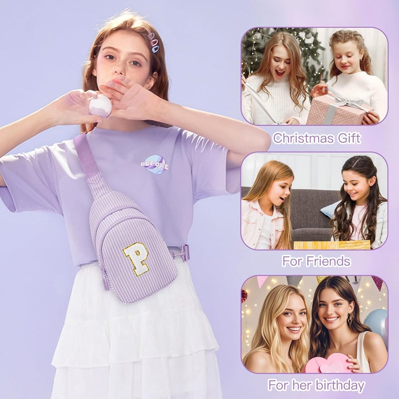 Viverte Gifts for 8 9 10 11 12 Year Old Girls Sling Bag Crossbody Bags Fanny Pack for Teen Girls Personalized Gifts for Women - Image 2